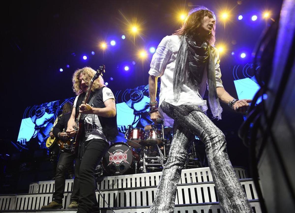 TESLA performs, opening for Def Leppard at Save Mart Center Monday night, June 12, 2017 in Fresno.