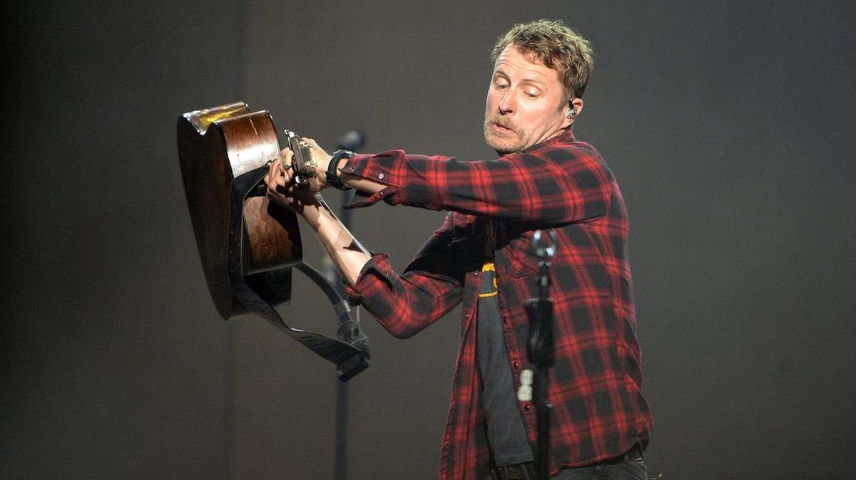 Dierks Bentley performs in front of a sold-out crowd at Fresno’s Save Mart Center during his “What the Hell” world tour on Saturday, April 29, 2017.