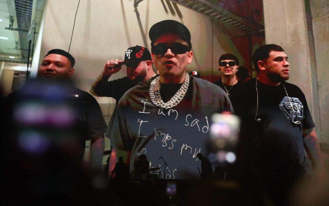 A video shows Fuerza Regida exiting the dressing room for its sold-out concert at the Save Mart Center on Aug. 5, 2023.