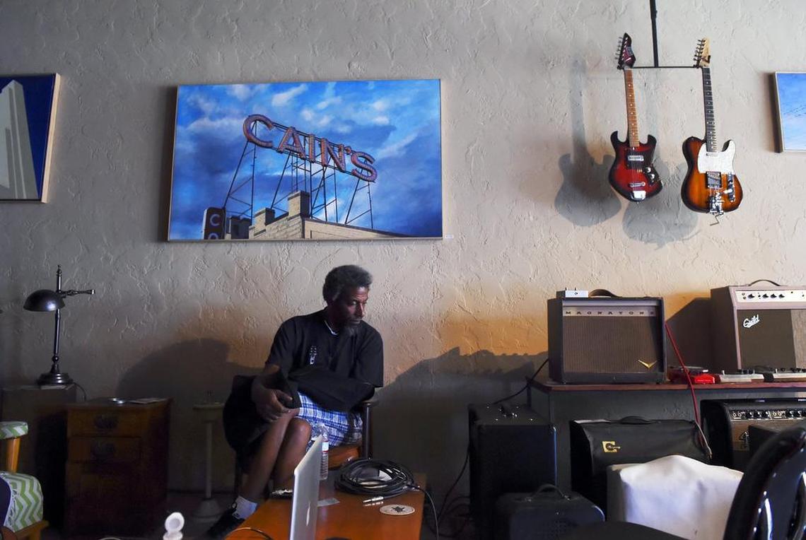 Musician Jeff Logan sits and relaxes at Mystic Music, located on Van Ness in downtown Fresno Wednesday, June 6, 2018.