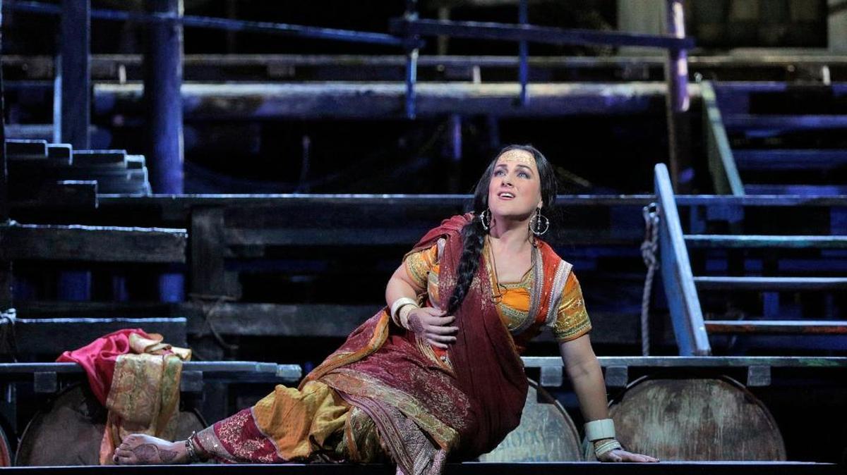 Diana Damrau as Leila in Bizet’s “Les Pêcheurs de Perles,” which shows Saturday, Jan. 15, at Edwards cinema in Fresno.