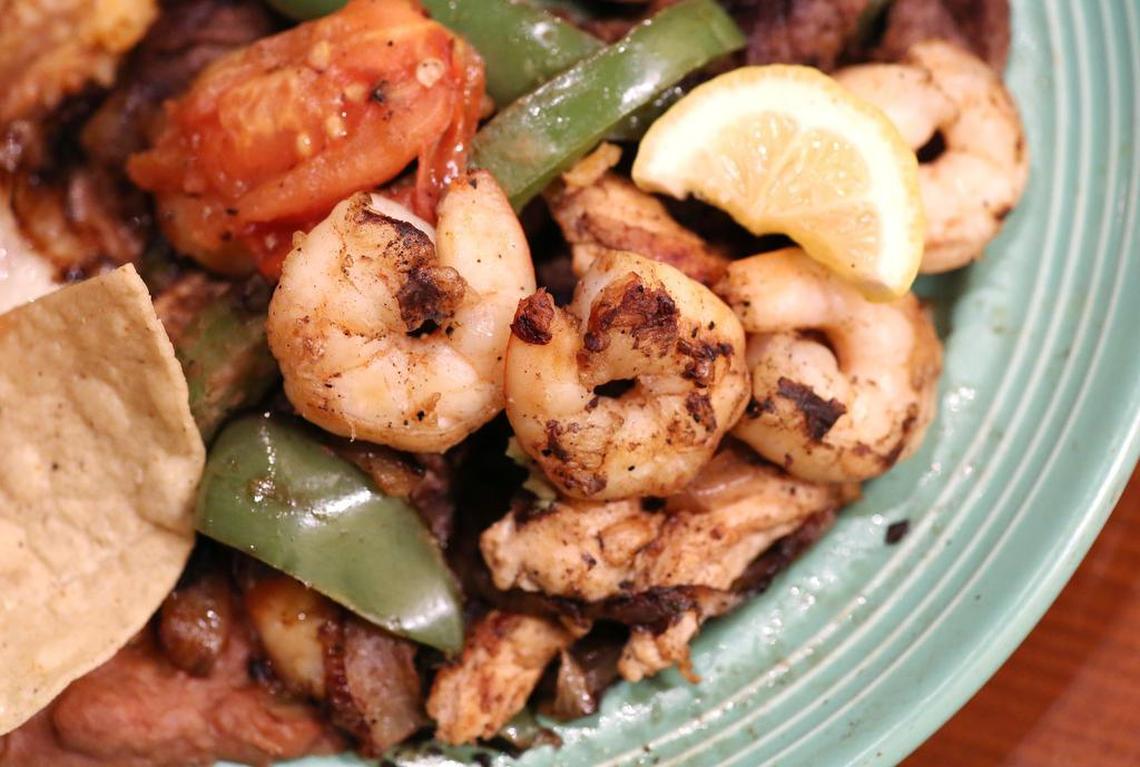MEXICAN RESTAURANT: The triple combo steak, shrimp and chicken fajitas with tortillas dinner plate is a customer favorite at Sal’s Mexican restaurant, a People’s Choice winner.