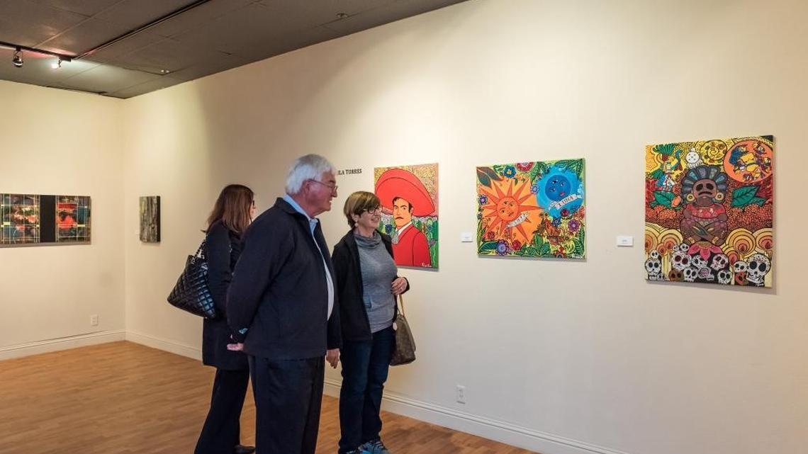 Art Gallery: The Ward family enjoy art on display at Arte Americas.