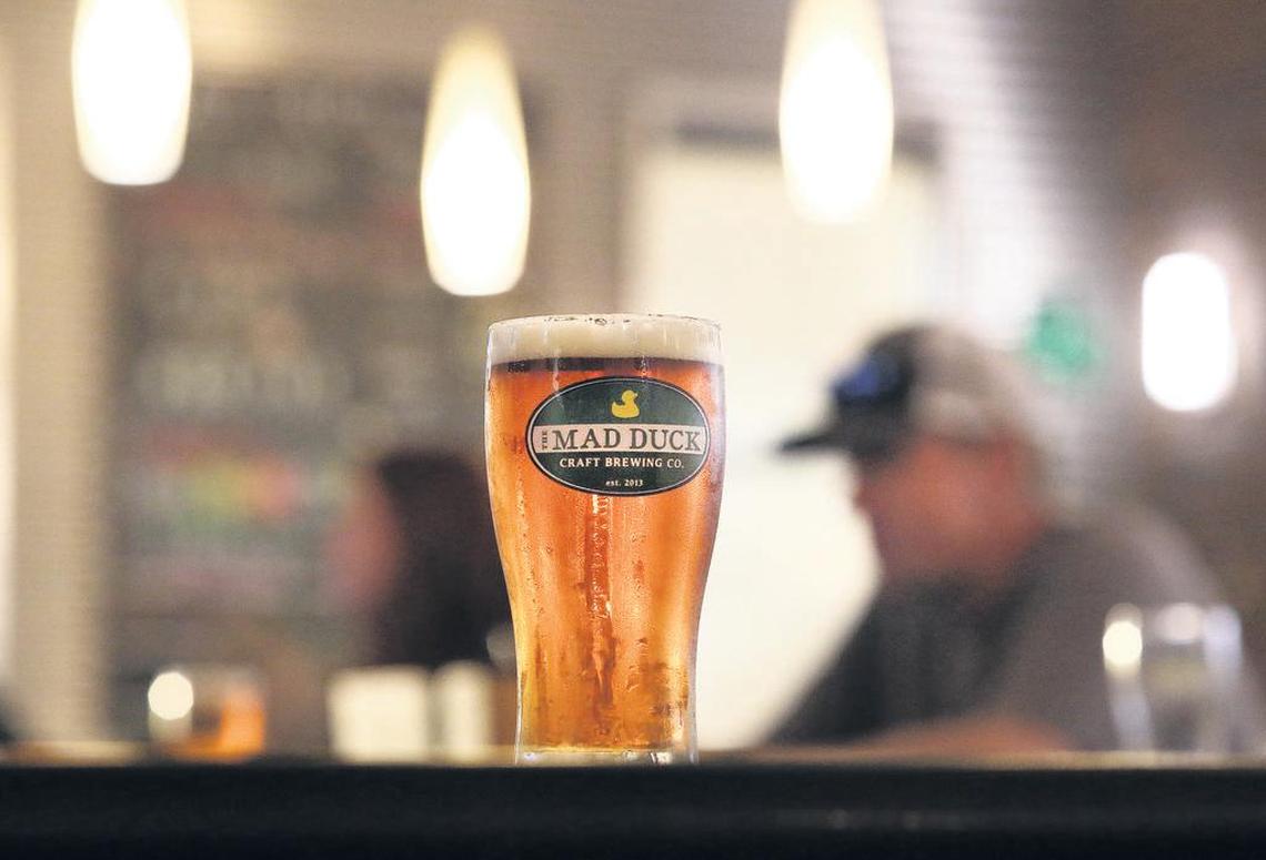A cold brew at the Mad Duck, the winner for Microbrewery for People’s Choice, shown Thursday, March 12, 2020 in Fresno, Calif.