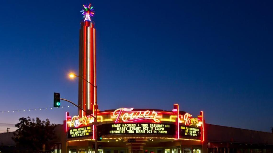 The Tower Theater is a Fresno icon. Its neon clearly establishes itself as the heartbeat of the Tower District and of Fresno itself.