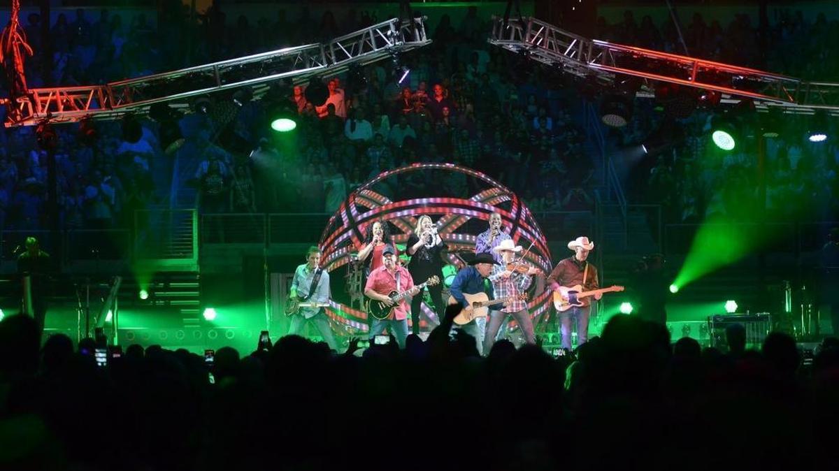 Garth Brooks performs during The Garth Brooks World Tour at the Save Mart Center on Friday, September 23, 2016, in Fresno. Brooks will perform a three-night, four-show stop in Fresno.