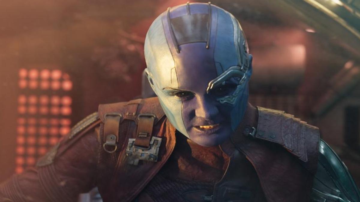 Karen Gillan reprises her roel of Nebula for “Guardians of the Galaxy Vol. 2.”