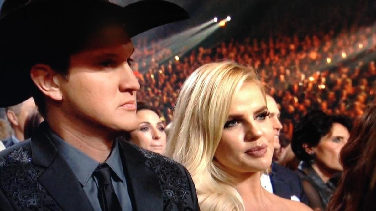 Jon Pardi and Summer Duncan at the Country Music Awards in Nashville. Pardi won the New Artist of the Year 2017.