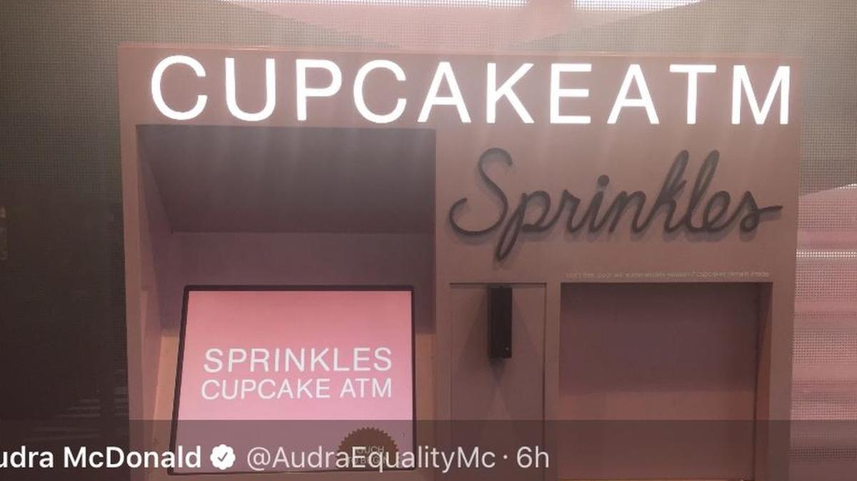 Fresno arts scene legend Audra McDonald tweeted a photo of a Cupcake ATM machine that she ran into in New York City, showing what the good life can be like outside of Fresno.