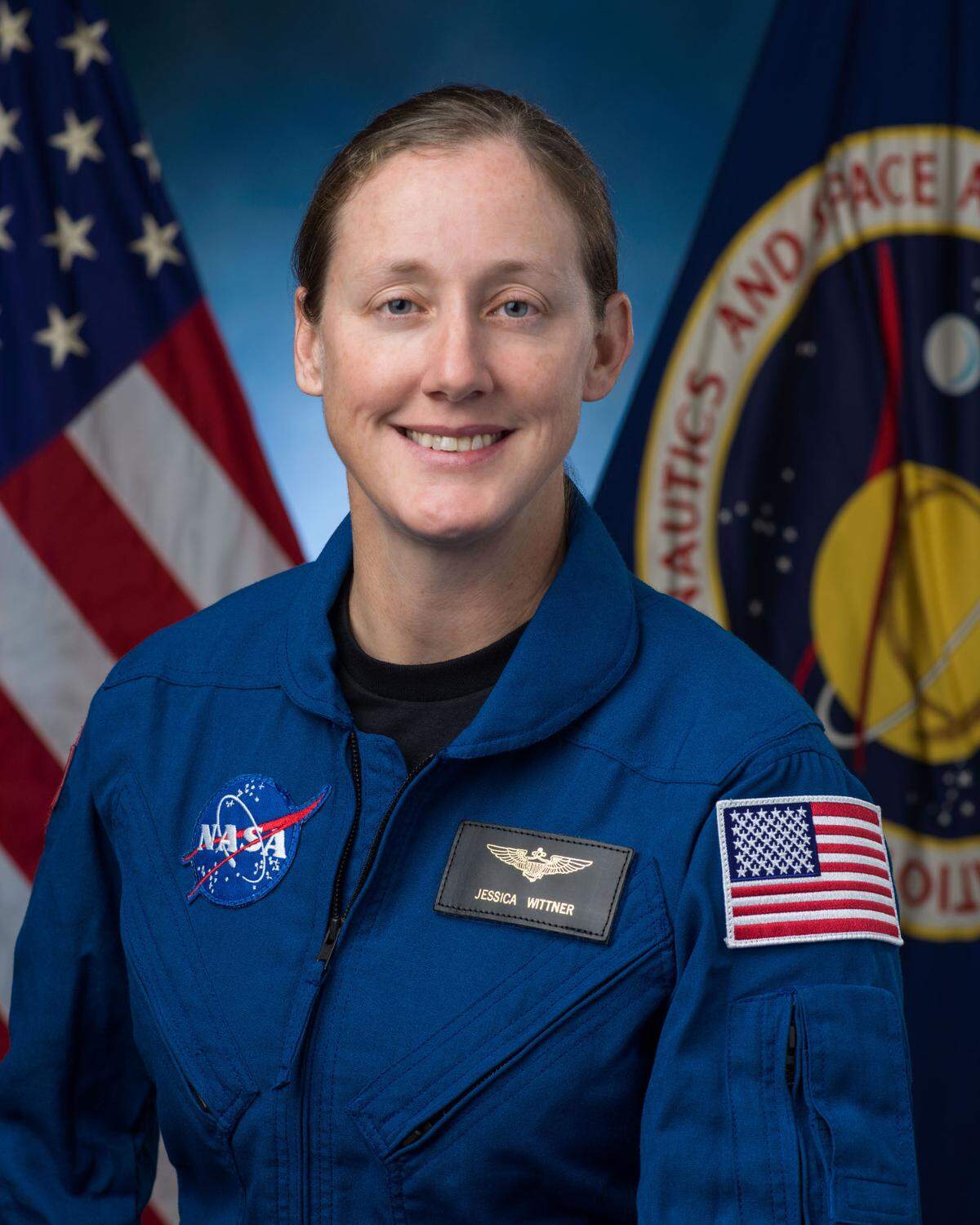 Jessica Wittner graduated from NASA’s training program during a ceremony at the Johnson Space Center in Houston.