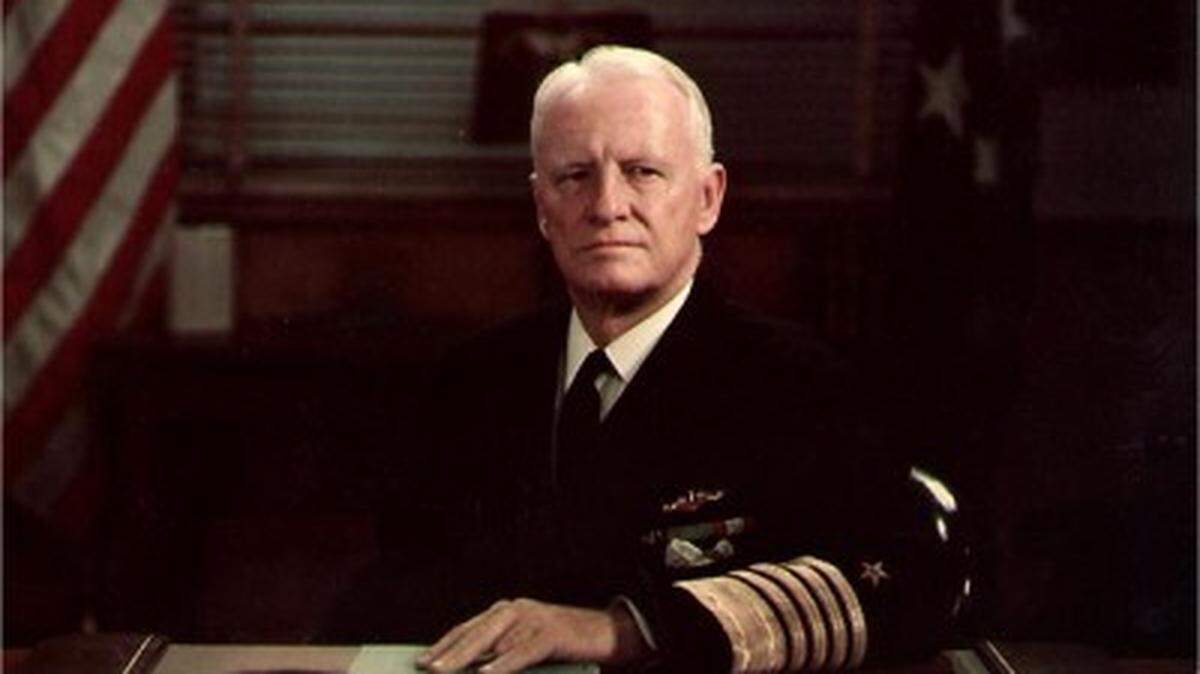 Adm.  Chester W. Nimitz, architect of some of America’s most important victories in the Pacific during World War II.