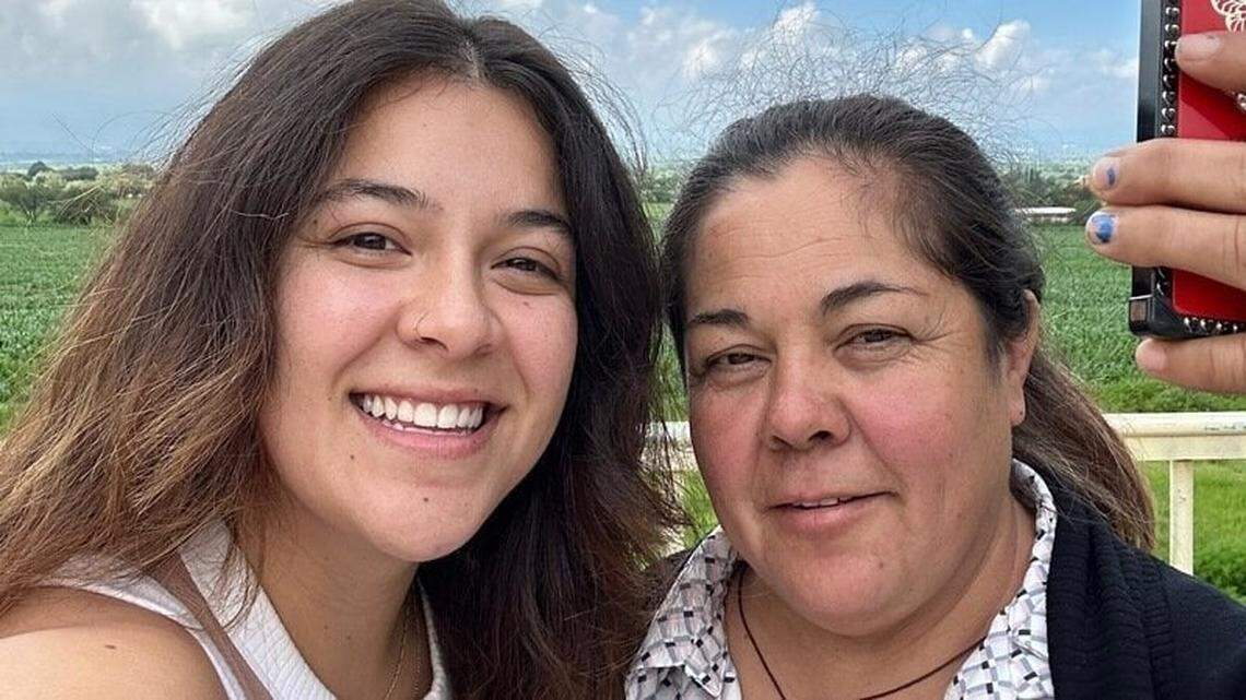 Firebaugh mother of four Maria Francisca Villanueva Caballero was detained by federal agents on Oct. 8, 2025 while showing up for an immigration hearing in Fresno. She is pictured with her daughter, María (left).