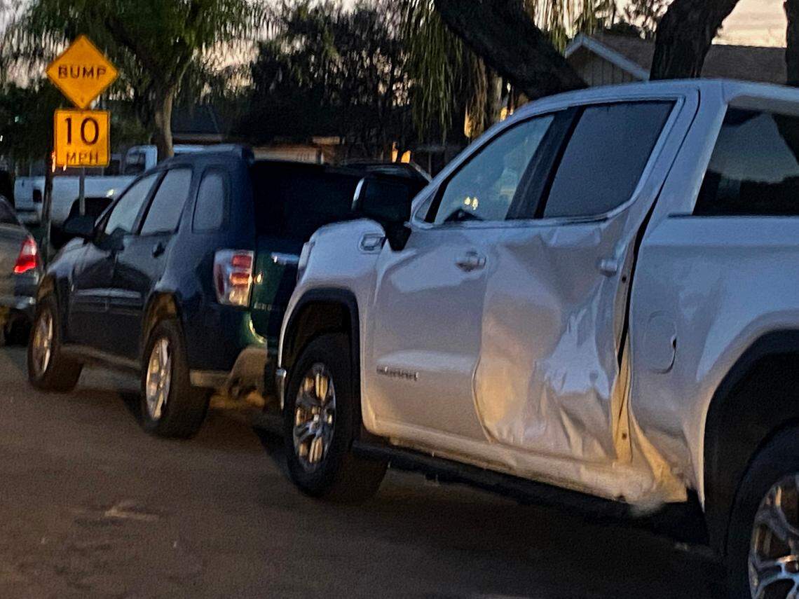 A motorcycle rider was killed after striking a parked truck while not wearing a helmet about 10:30 p.m. Sunday, March 13, 2022, in Fresno, police said.