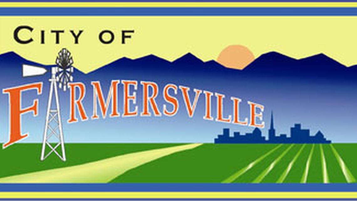 This is the old logo for the City of Farmersville before it was updated in 2022. See below for the new logo.