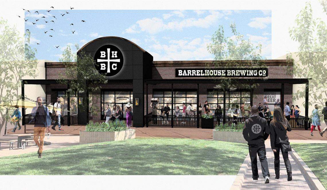 An artictistic rendering of BarrelHouse Brewing Co. (Credit: BROCKITECTURE)