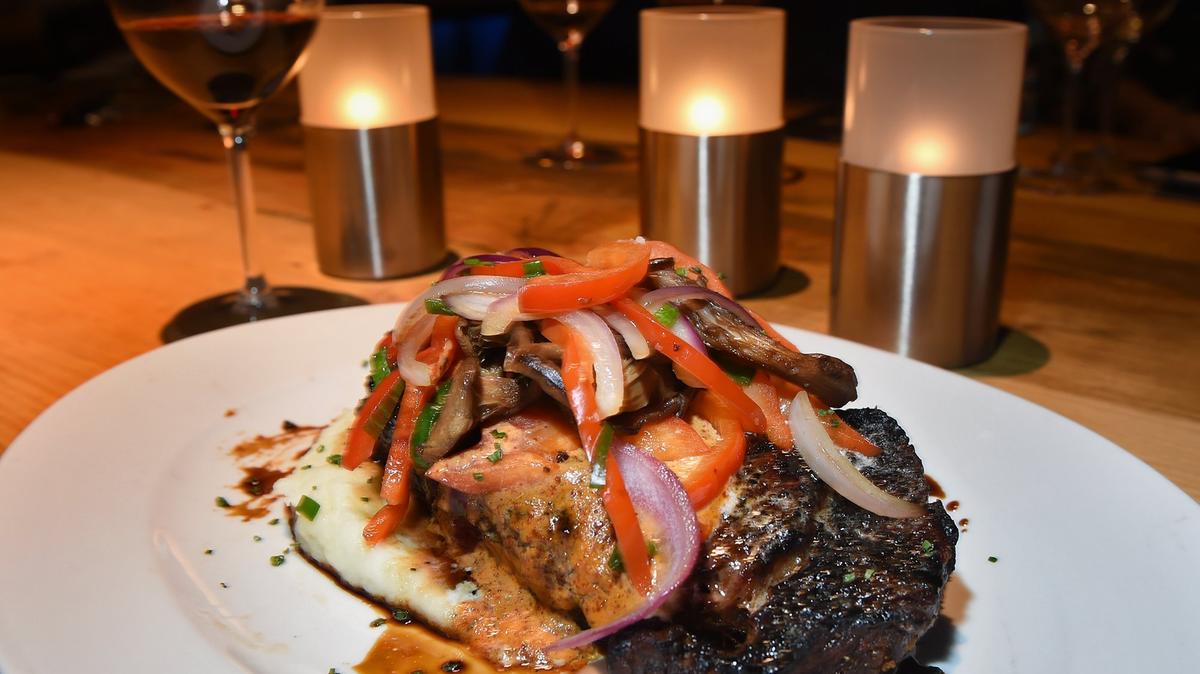 This black coffee rubbed rib-eye steak, served at 13 Prime Steak, was photographed in a file photo from 2018. The Clovis restaurant is participating in a promotion for 20% off gift cards.