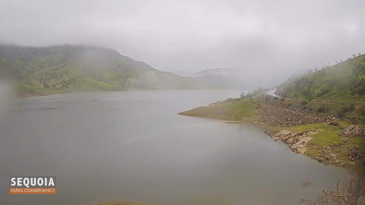 The level of Kaweah Lake as it looked Friday, March 10, 2023, according to the Sequoia Parks Conservancy.