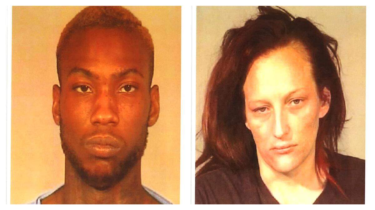 Damone Kiki Mayberry, 29, and Gypsy Tenay Hall, 29, were arrested for suspicion of robbing and murdering a man in his apartment on Tuesday, Sept. 18.