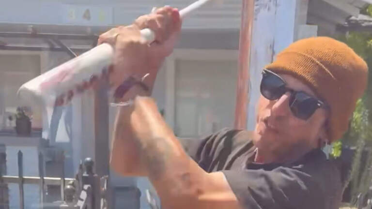 Video posted by Fresno councilmember shows person smashing windshield with bat