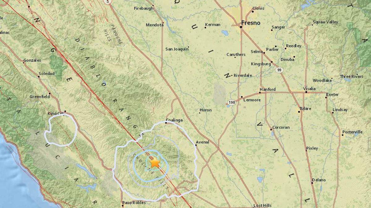 A 3.5-magnitude earthquake shook parts west of Fresno County on Aug. 14, 2018, according to the United States Geological Survey.
