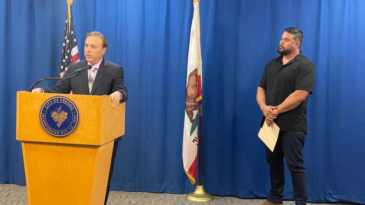 Fresno City Councilmember Garry Bredefeld voices his opposition to the city’s potential purchase of the Tower Theatre. He’s joined by Adventure Church Pastor Anthony Flores.