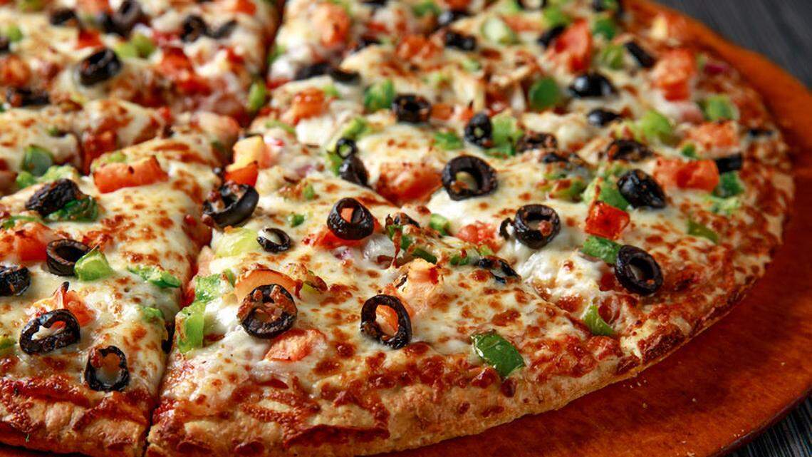 Pizza like this is on the menu at Pizza 64, a Canadian pizza franchise that has opened its first location in the United States in Fresno. It has traditional pizza, plus Indian and vegetarian options.