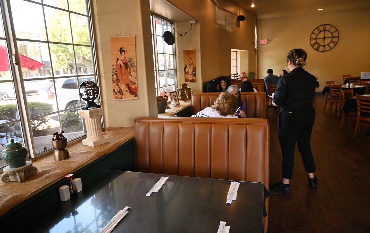 Booths welcome customers at Oishi Sushi & Grill Thursday, Sept. 26, 2024 in Old Town Clovis.