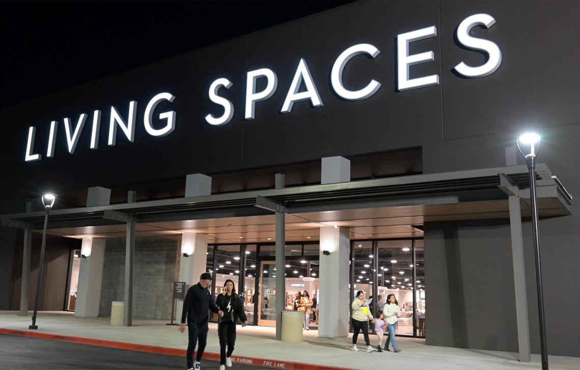 New furniture store Living Spaces held its Friends & Family night Wednesday, Feb. 5, 2025 in Fresno. The expansive showroom includes a children’s play area and cafe serving family-friendly food, plus beer and wine for adults. The new store observes its grand opening 10 a.m. Friday, Feb. 7, 2025.