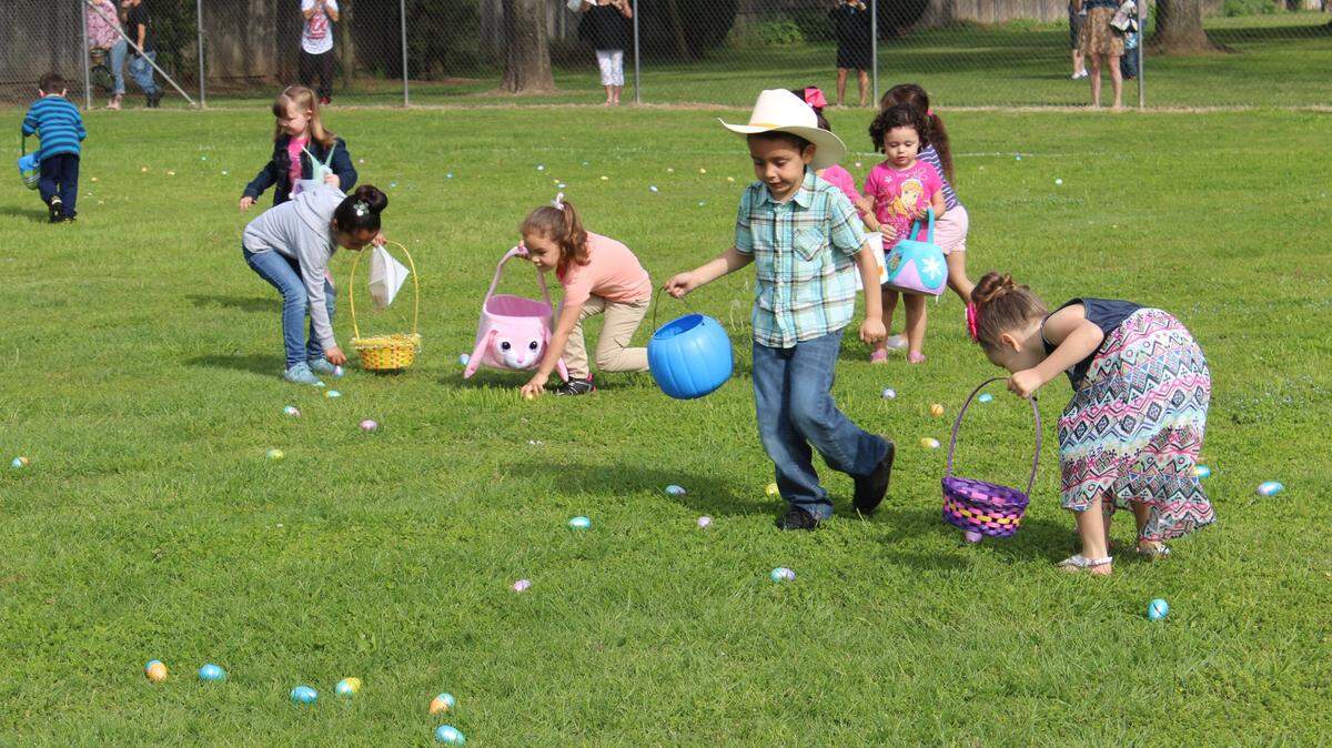 Approximately 9,000 brightly colored plastic Easter eggs were used in the city of Chowchilla’s annual Easter egg hunt held at Edward Ray Park in 2016.