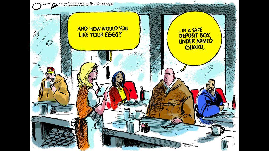 ‘How much do those eggs cost?’ Opinion cartoon by Jack Ohman