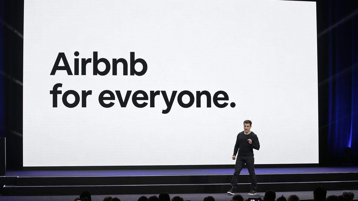 FILE - In this Feb. 22, 2018, file photo, Airbnb co-founder and CEO Brian Chesky speaks during an event in San Francisco. Home-sharing company Airbnb Inc. says it will go public in 2020. It’s a long-awaited move for the company, which was founded in 2008 in San Francisco. (AP Photo/Eric Risberg, File)