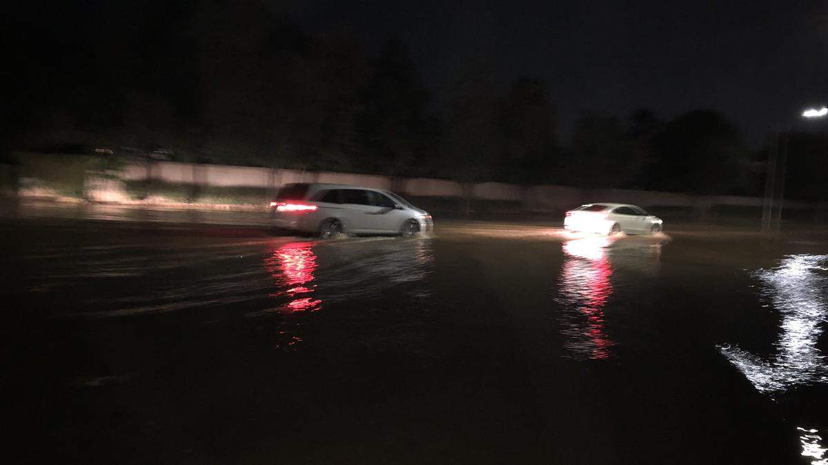 The City of Clovis tweeted that Peach Avenue was significantly flooded between Shepherd and Teague avenues.