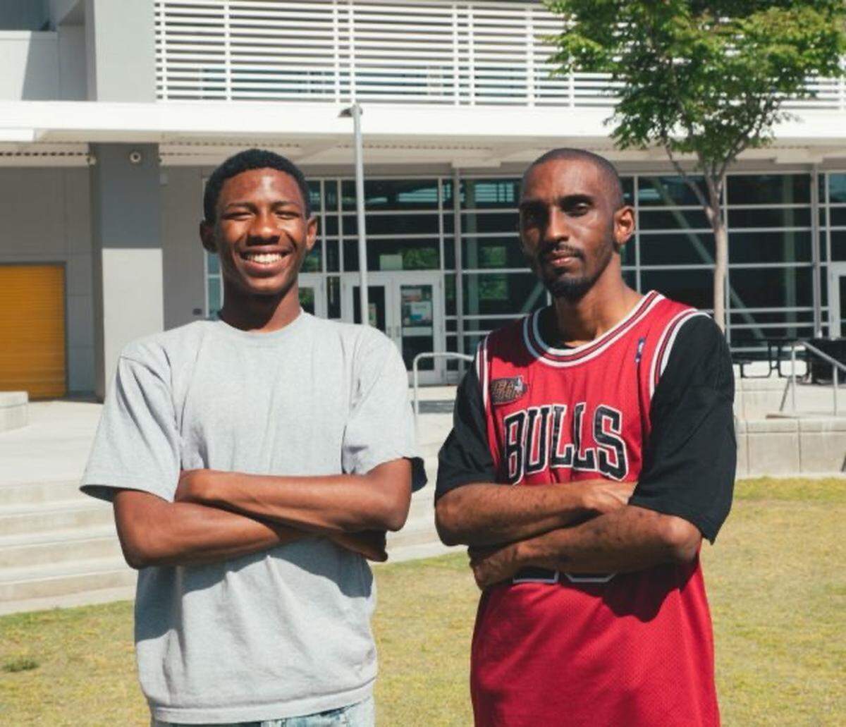 Kieshaun White, left, and Marcel Woodruff, mentor and mentee, have been working together since White was a young teen.