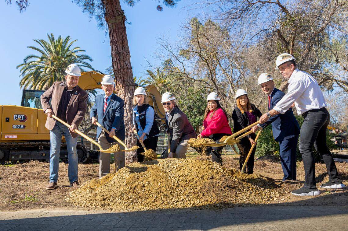 Officials break ground on a new Conservation Action Center at the Fresno Chaffee Zoo.