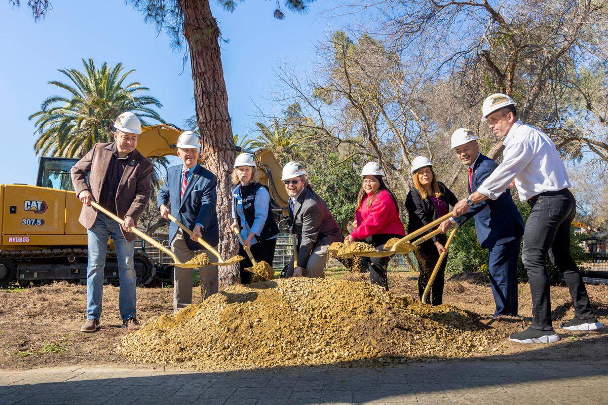 Officials break ground on a new Conservation Action Center at the Fresno Chaffee Zoo.