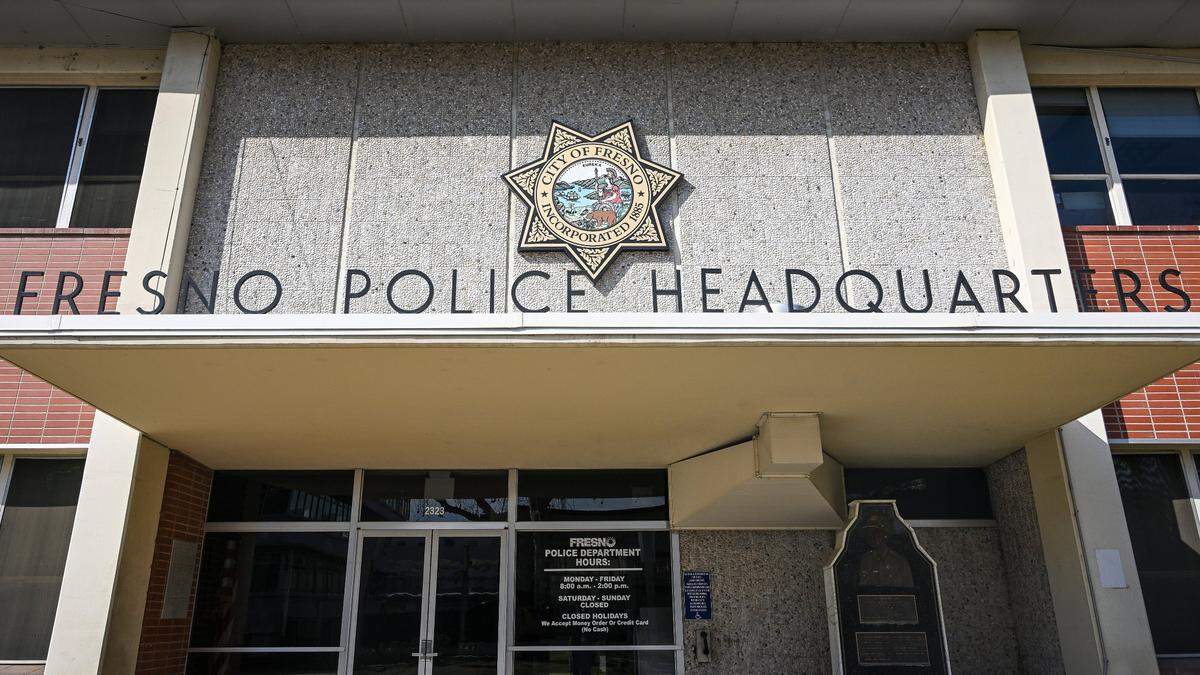 Fresno Police headquarters on Mariposa Mall in downtown Fresno photographed on Monday, Feb. 10. 2025. 