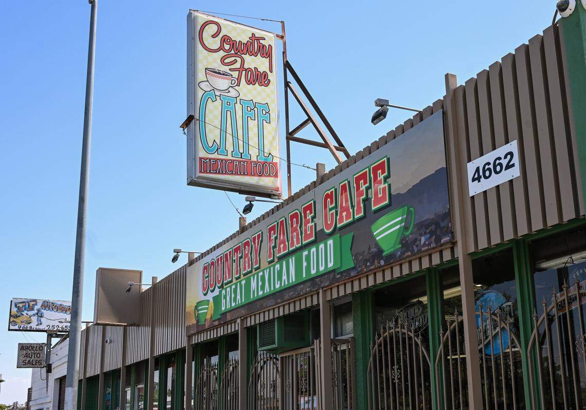 Country Fare Cafe is a Mexican food spot on Belmont between Maple and Chestnut.