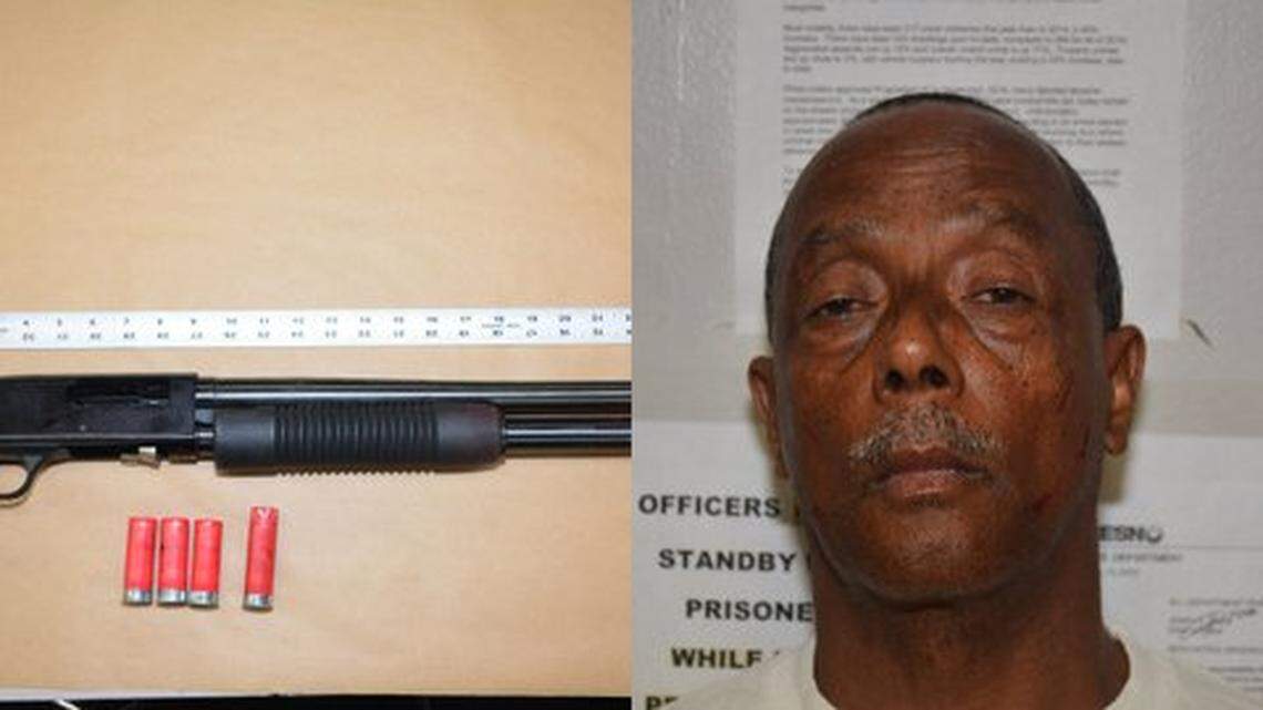 Police booked Anthony Windfield on weapons charges after shots were fired in a southeast Fresno apartment.