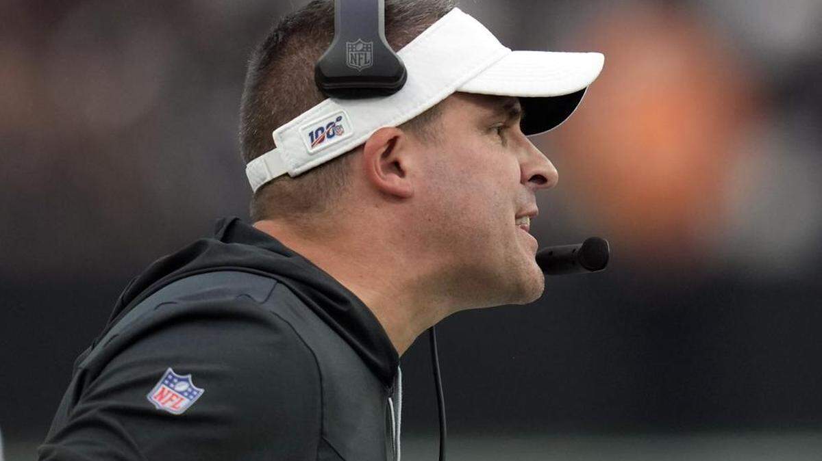 Las Vegas Raiders head coach Josh McDaniels yells from the sideline during the second half of an NFL game against the Arizona Cardinals Sunday, Sept. 18, 2022, in Las Vegas.