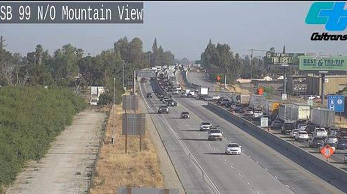 Northbound traffic headed through Selma was backed up Thursday, June 22, 2023, morning after a big rig broke down in a construction zone, the Fresno County area Caltrans office said.