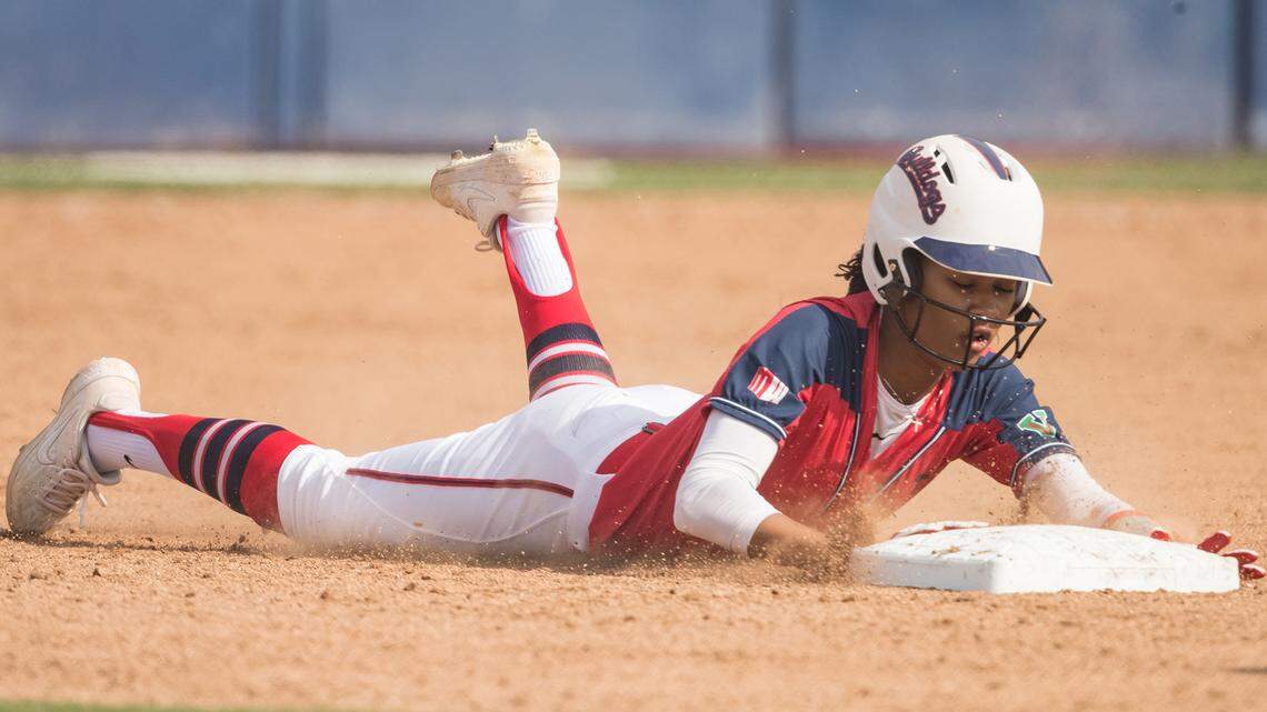 Fresno State freshman outfielder McKenzie Wilson, seen in an undated photo, set the school single-season stolen base record on Friday night, May 10, 2019 against Boise State.