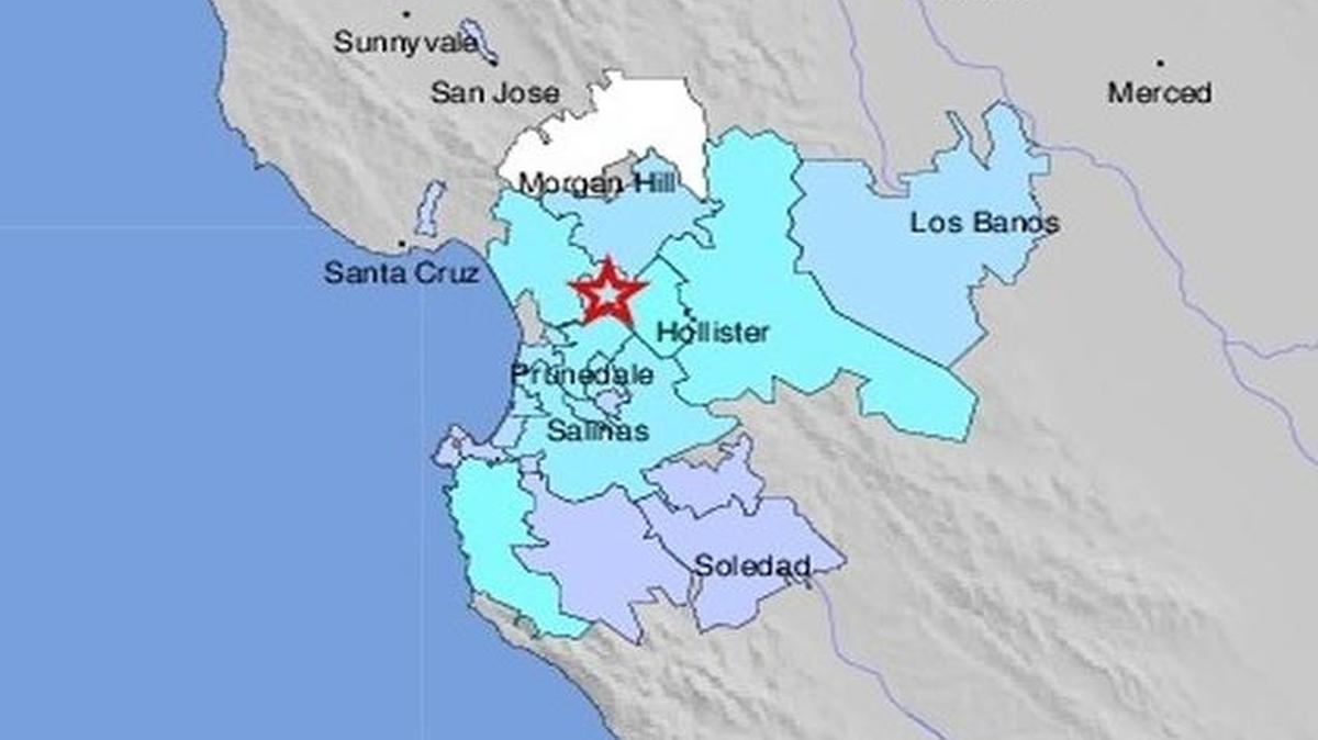 This screenshot of the USGS felt report shows the span of the earthquake.