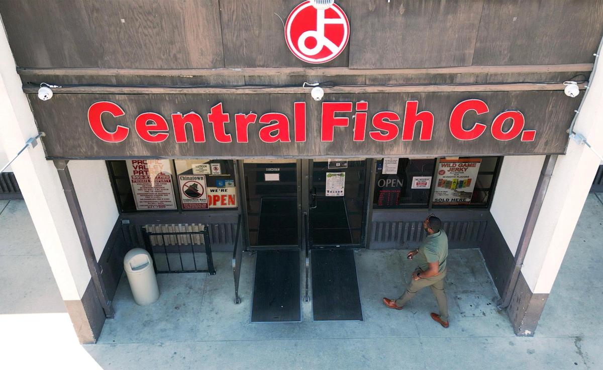 Morgan Doizaki, owner of Central Fish, talks about the history of the landmark business located in Chinatown on Tuesday, April 29, 2025 in Fresno.