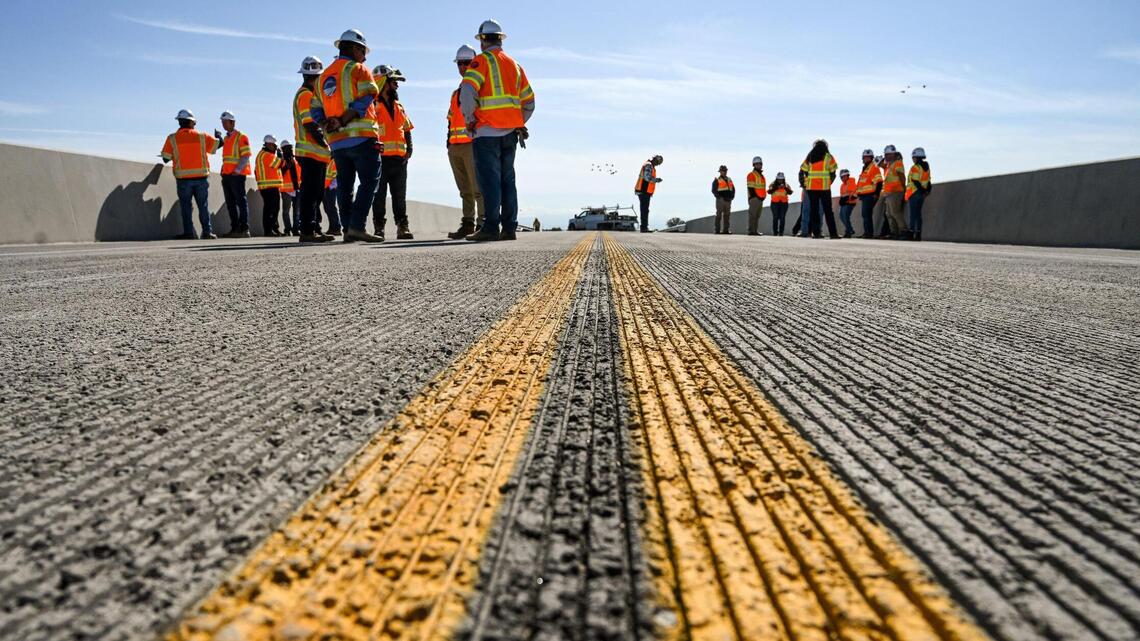 You can drive up and over future bullet-train tracks. See two new overpasses near Fresno