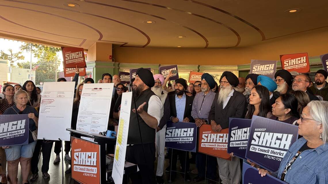 Supporters rallied for Fresno candidate Singh in Tower District as he denied DUI charge