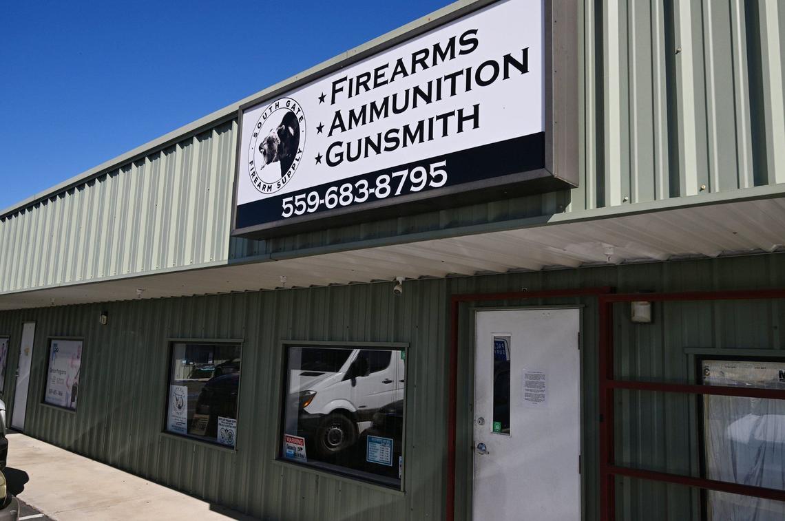 Ryan Farrell is closing his South Gate Firearm Supply shop on the last day of this month, citing high costs of doing business due to new state laws for selling firearms. Photographed Tuesday, Aug. 20, 2024 in Yosemite Lakes Park near Coarsegold, CA.