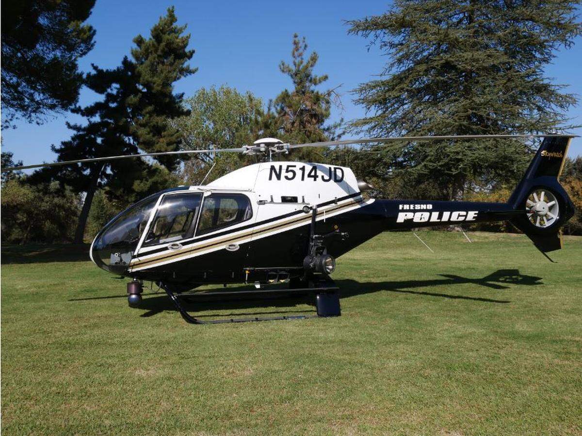 The Fresno Police Department is replacing one of its two aging Fresno Police Department helicopters in the 2024-25 budget through a 10-year lease-purchase. The oldest of the two Eurocopter EC120B helicopters, shown above, is 21 years old and is near the end of its anticipated service life.