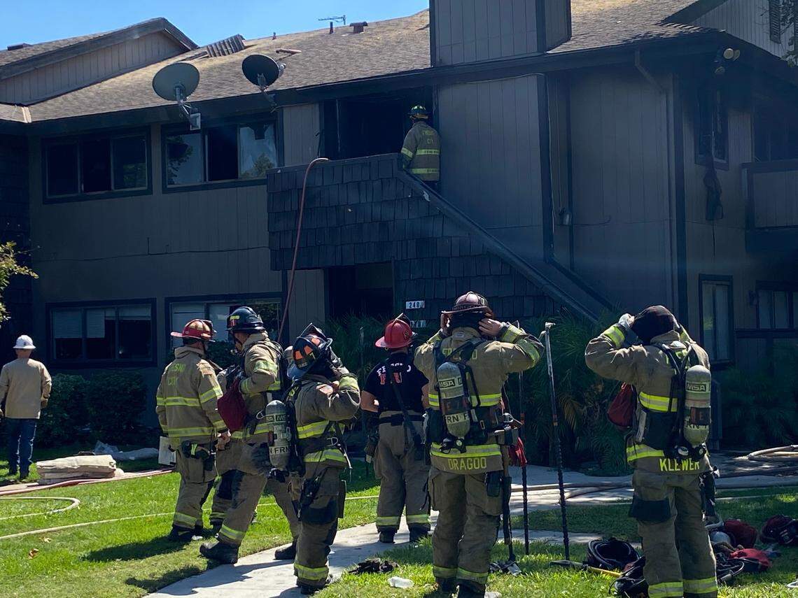 A fire in a condominium displaced at least two people Wednesday, Sept. 21, 2022, in a complex with a history of fires, according to a Fresno Fire Department spokesperson.