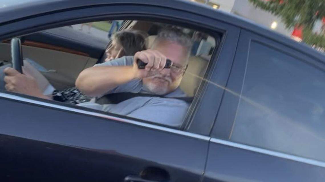 Fresno Police made an arrest in connection with the apparent pepper spraying of protesters out supporting Palestine on Saturday night in northeast Fresno. A protester provided The Bee with this image of the man he says used the pepper spray.