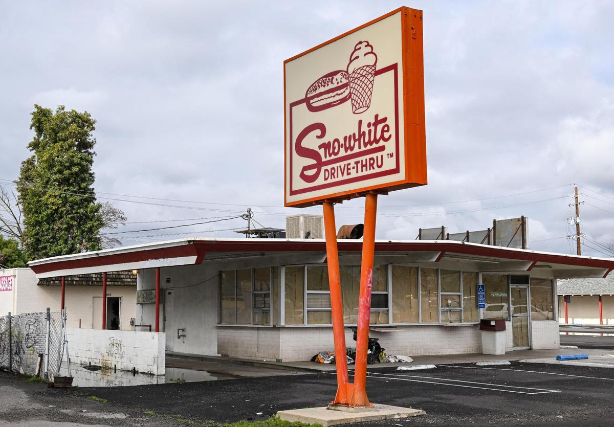 Sno-White Drive-In on Clovis Avenue near Ashlan Avenue has closed after 45 years in business. .